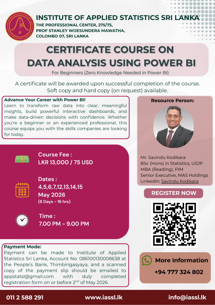 Certificate Course on Data Analysis Using Power BI - Institute of ...