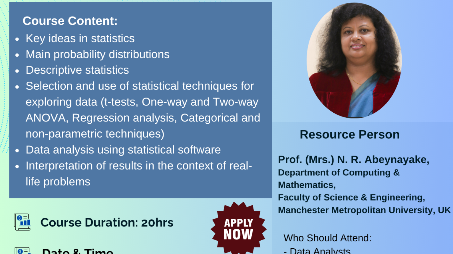 Certificate Course on Basic Statistics for Managers and Researchers_MAY_2026