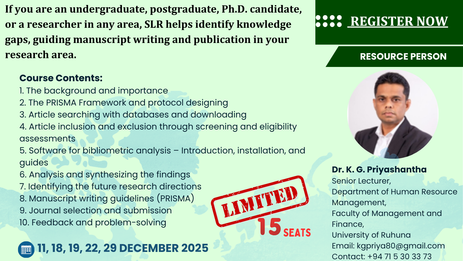 Systematic Literature Review (SLR) with Bibliometric Analysis A Way of Manuscript Writing with PRISMA Nov 2025